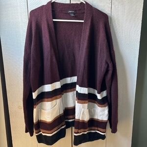Woman’s style and co maroon cardigan